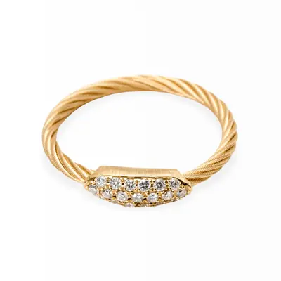 Anello Torchon con brillanti