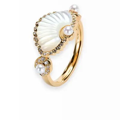 Mother of pearl Shell ring