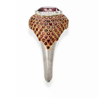Tourmaline and Corundums Kaleido Ring