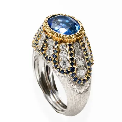 Shappire Cupola Ring