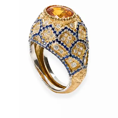 Yellow Shappire Cynara Ring