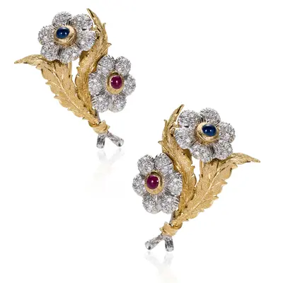 Four Flowers Earrings